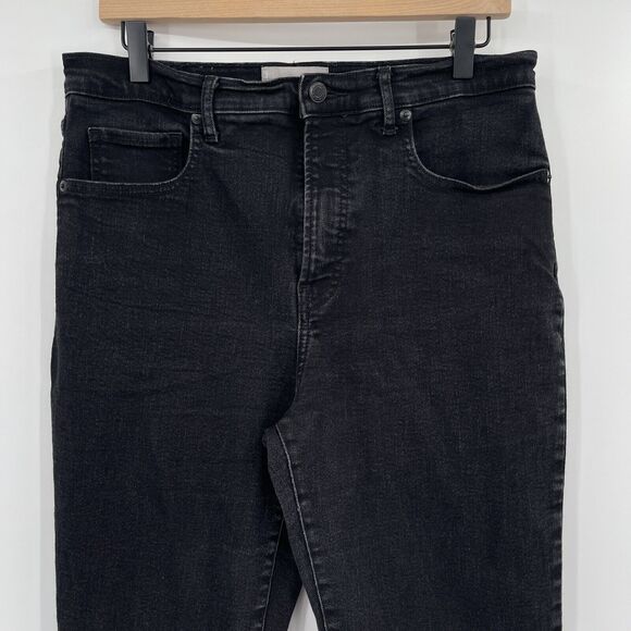 Everlane Womens Jeans Size 32 Tall Black High Rise Skinny Stretch Denim - Picture 2 of 9